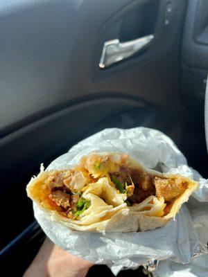 Birria burrito from taco Rico