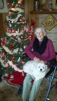 Miss Marion and Bear. Happy, Healthy, Independent living in your own home.