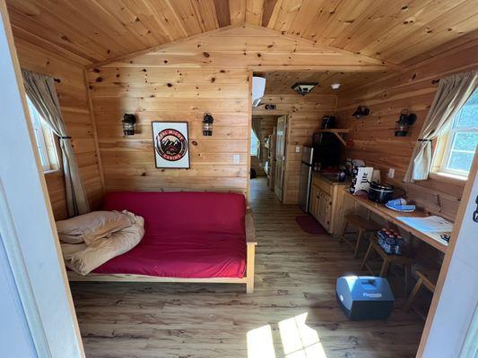 Cabin living area