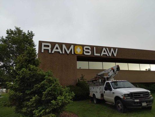 Channel Letters for Ramos Law in Northglenn