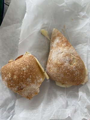 Ciabatta bread, cracked pepper Turkey, chipotle mayo, pepper jack cheese. SO GOOD