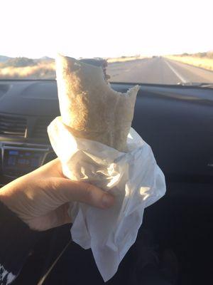 Al Pastor Burrito for the road ($6)