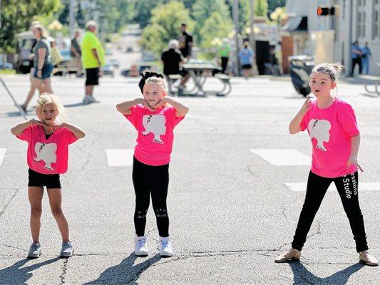 They got to preform in the "art in the street" event