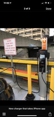 2 new chargers will accept iPhone Chargepoint App payment.