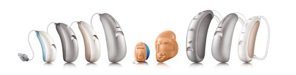 Hearing aids come in all shapes and sizes.  Let us help you find the one that's right for you.