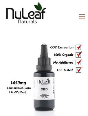 We are an authorized retailer of Nuleaf Naturals CBD products.