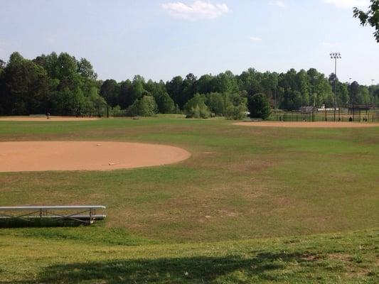 One of the baseball fields.