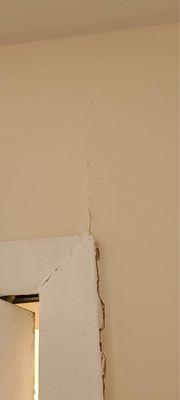 Cracks from water damage