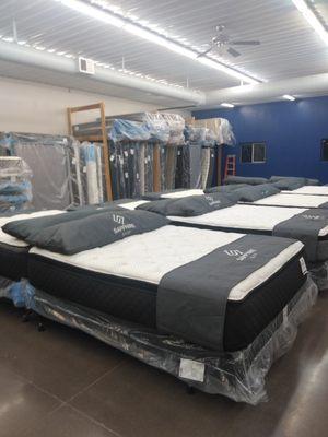 Model mattresses and inventory at BoxDrop Bozeman Mattresses