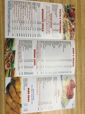 Menu center fold