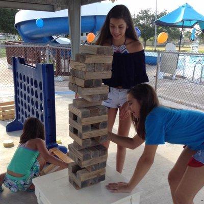 Our giant jenga