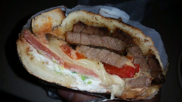 Take a look at this thick roast beef sandwich! Subway can't hang!lol... Talk with sandwich master Brian.