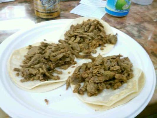 Asada tacos pre condiments