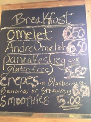 Breakfast Menu