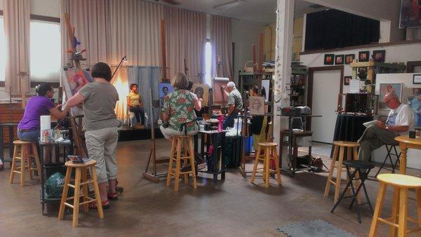 open studio life painting session