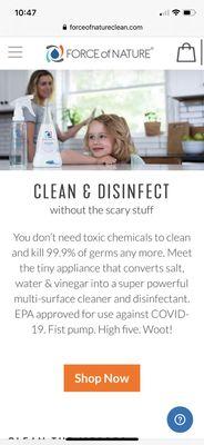 Major product brand I use while cleaning your home