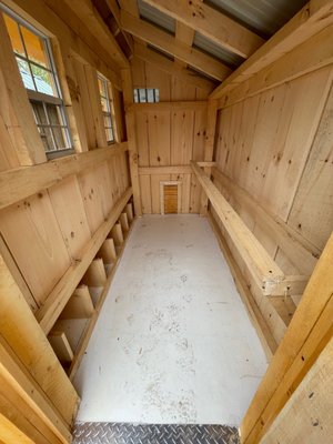 Interior of 4x8 Coop