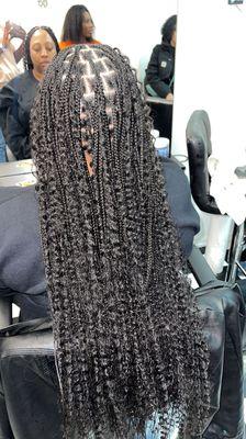 Bohemian medium Notless box braid