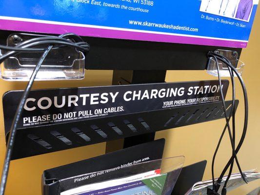 Phone charging station