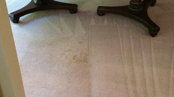 Coffee stain - before