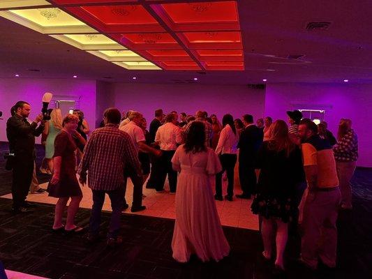 Custom lighting with dance floor