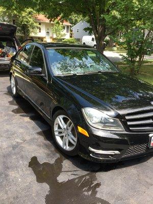 This Benz received an express detail