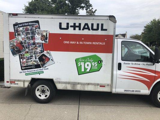 This is our U-Haul truck