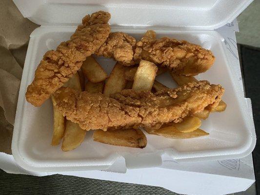 3 Piece Chicken Fingers and French Fries