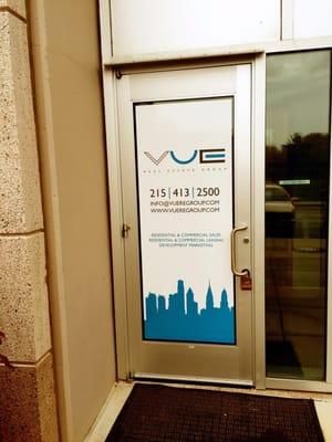 Front entrance to Vue Real Estate Office.