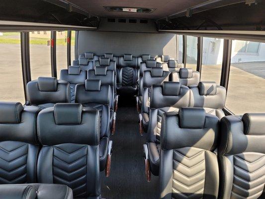 27 passenger Shuttle bus with comfortable seating