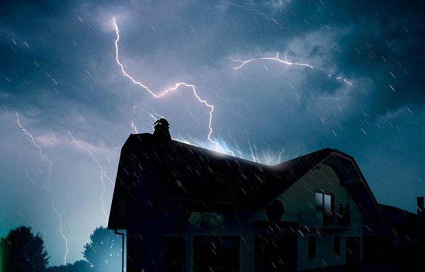 Lightning damage is very common in South Florida.  Call us for help with your claim.