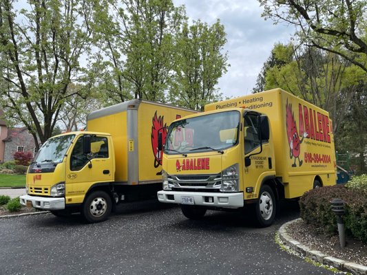 Big install day requires both of our box trucks!