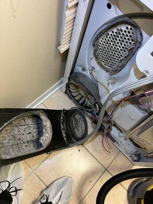 dryer before maintenance