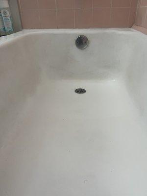 What they call a glazed finished bath tub. You can come over and have a relaxing soak anytime