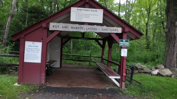 Entrance to various trails