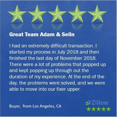 We went the extra mile on this transaction working very closely with both agents and structured a stated income loan that still made financi