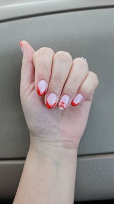 My nails made by Kim! I like them!