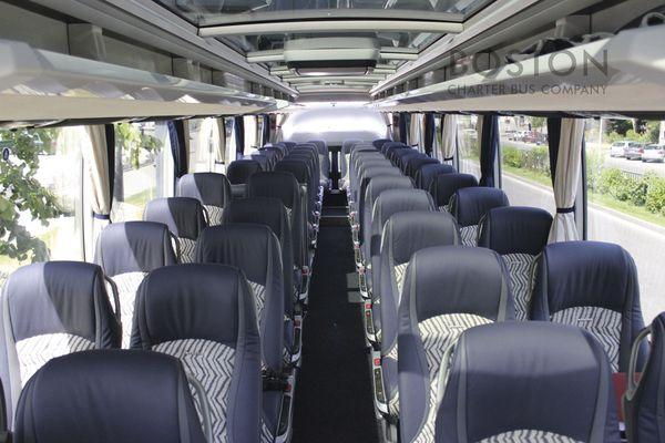 Boston Charter Bus Interior