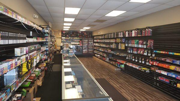 KOKOs tobacco and Vape interior facing the back of store