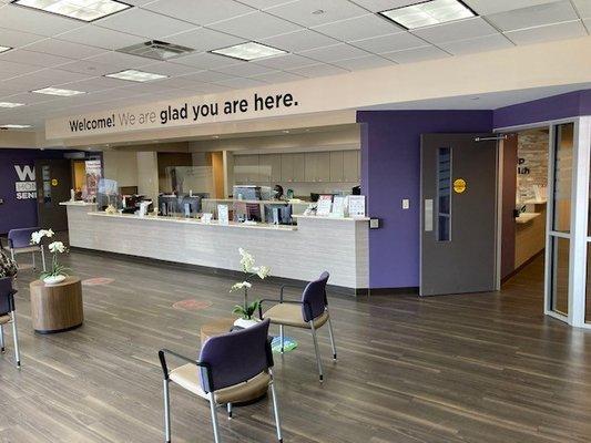 Dedicated Senior Medical Center Front Desk Interior