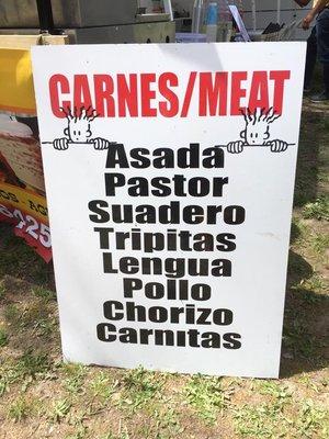 Meat options