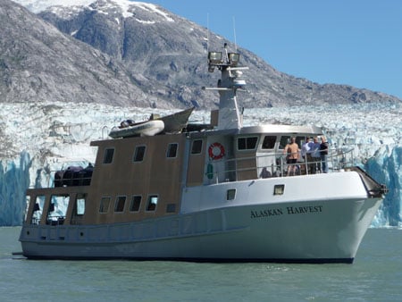 The M/V Alaskan Harvest, 80 foot luxury yacht custom-made for the waters of Alaska.