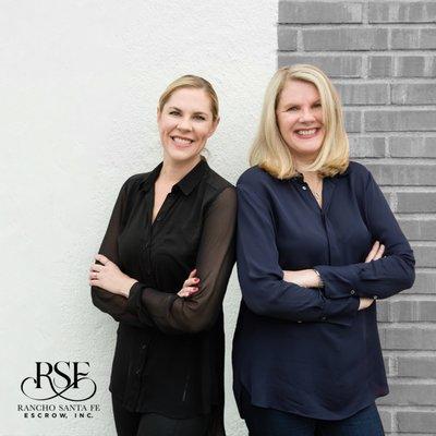 Jennifer Sherwood & Tessa Flechsenhaar make up the family owned Escrow Firm, Rancho Santa Fe Escrow. Serving Rancho Santa Fe and San Diego.