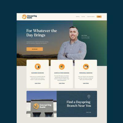 Dayspring Bank Website Design