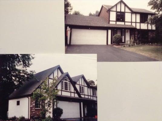 Master bedroom suite addition over garage and garage side extension.