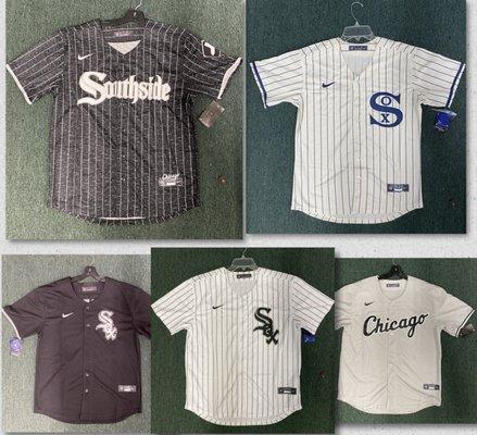 Chicago White Sox jerseys.