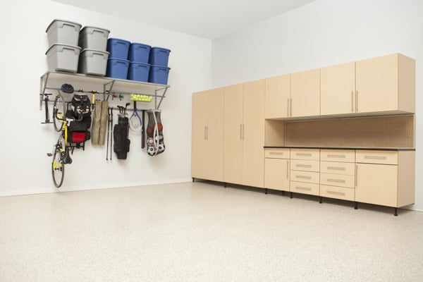 Garage cabinets and shelving