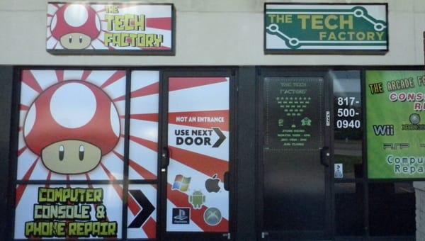 Two store fronts, one entrance. A tech service side (for us) and a customer service side (for you).