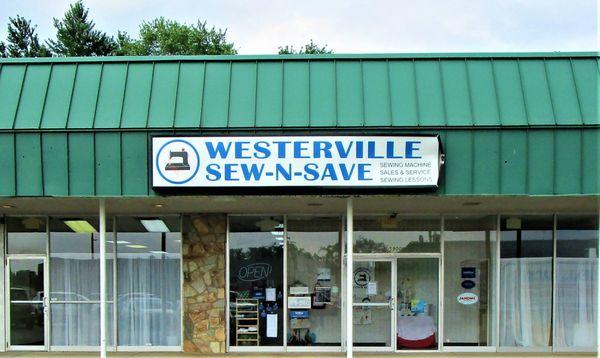 Westerville Sew-N-Save is located in the Glen Gary / Aldi's shopping center just South of the I-270-Route 3 Westerville exit.