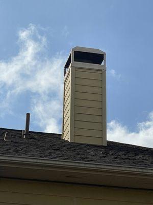 Chimney siding repair